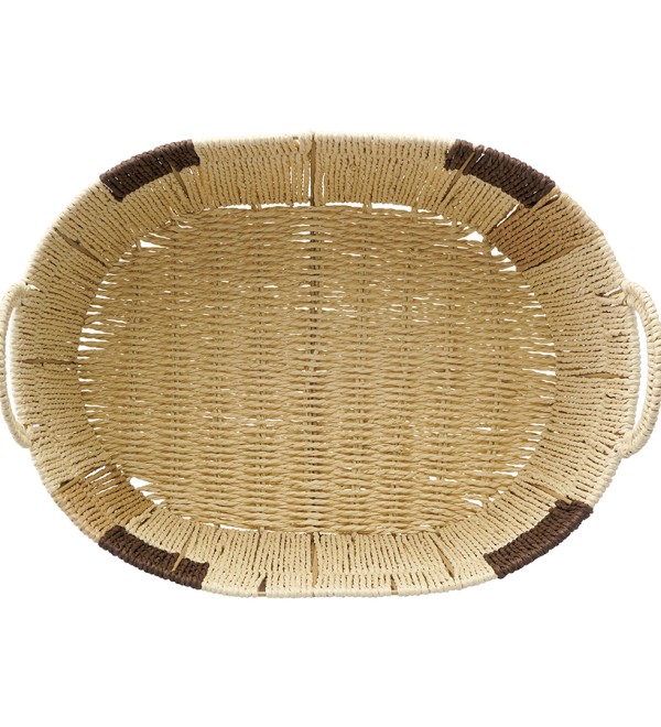 Корзина плетеная овальная bodhran chocolate из коллекции ethnic, размер l