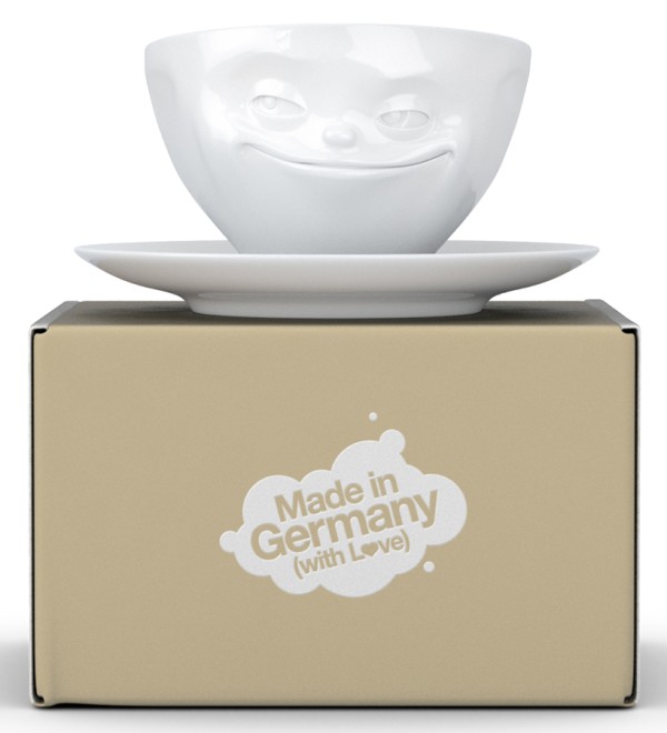 Чайная пара grinning, 200 мл, белая