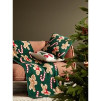 Плед из хлопка с новогодним рисунком gingerman из коллекции new year essential, 130x180 см
