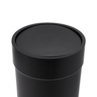 Корзина для мусора с крышкой touch, 6 л, черная