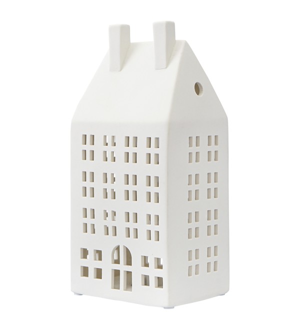 Домик из фарфора с подсветкой aarhus из коллекции new year essential, 21,6 см