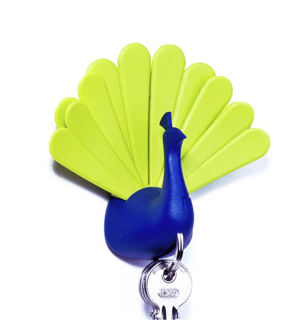 Ключница peacock, синяя/зеленая