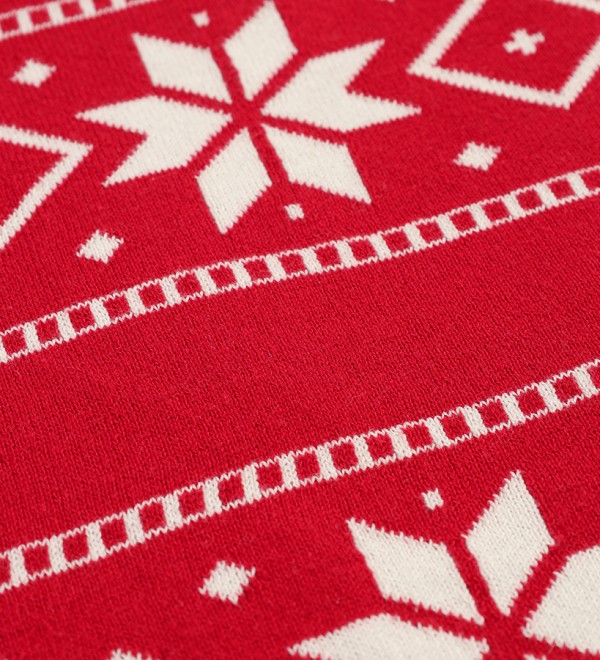 Плед из хлопка с новогодним рисунком frostwork из коллекции new year essential, 130x180 см