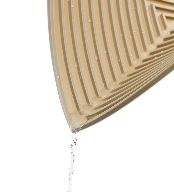 Коврик для сушки посуды dry flex, 34,5х31,5 см, бежевый