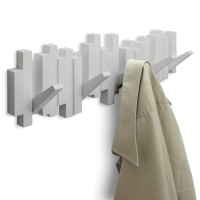 Вешалка настенная sticks, 49,3 см, серая, 5 крючков