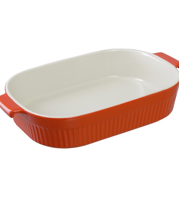 Блюдо для запекания soft ripples, 29,2х18,2 см, красное