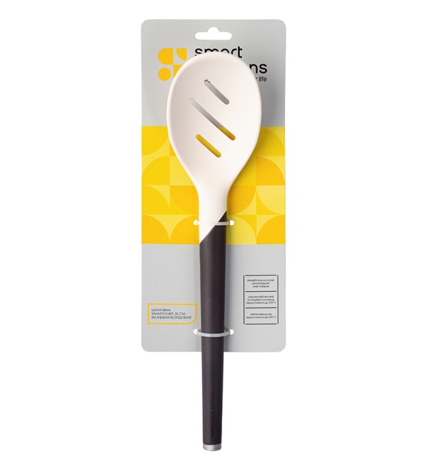 Шумовка smartchef, 31 см, бежевая/бордовая