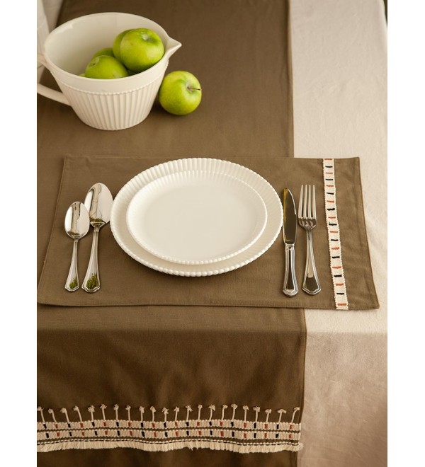 Дорожка на стол nomad grid из коллекции ethnic, 45х150 см