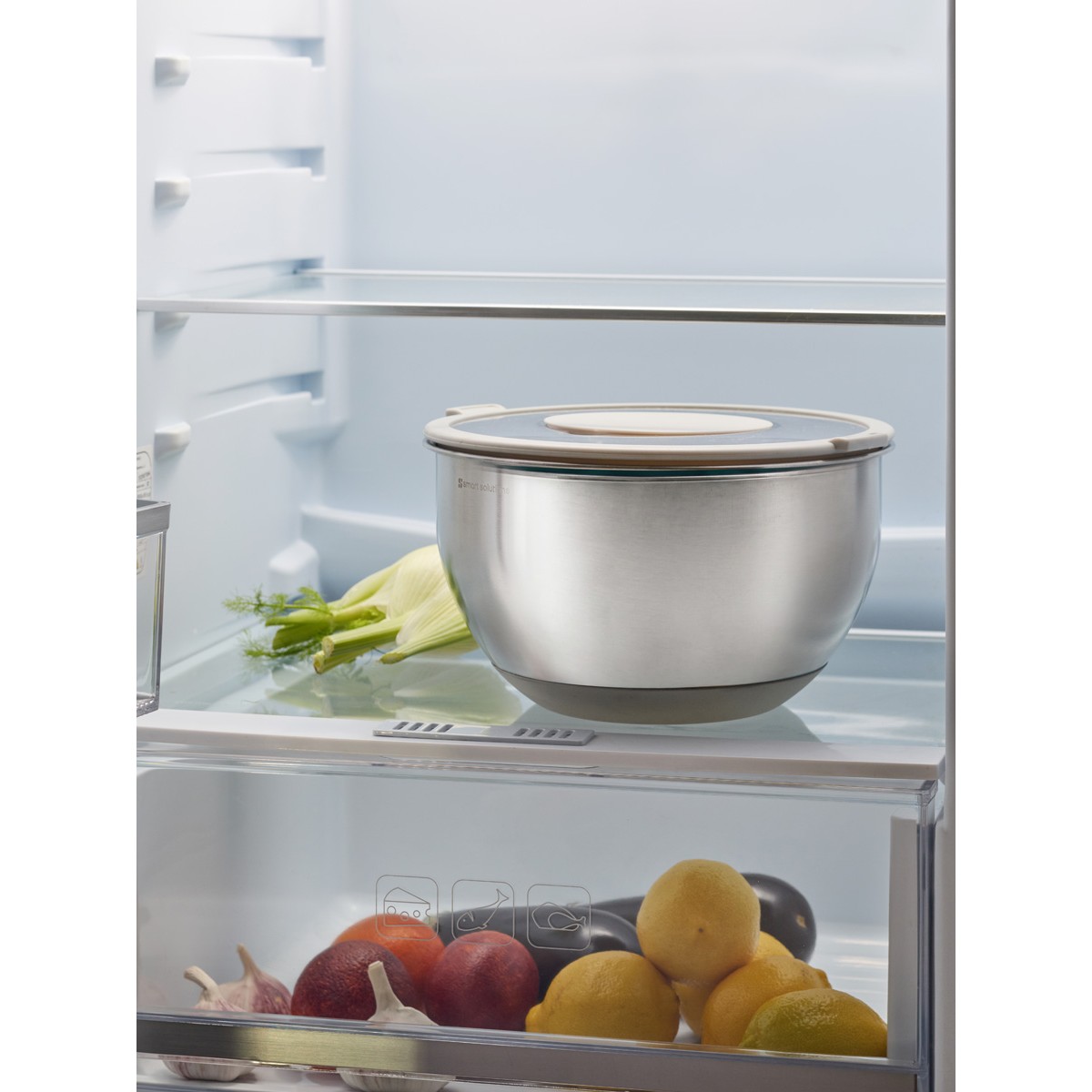 Миска стальная balance с крышкой и терками, 5 л
