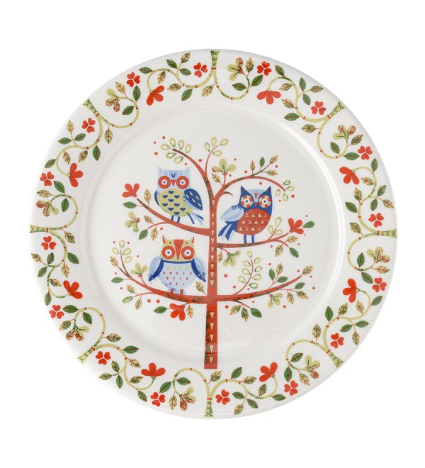 Тарелка owl из коллекции birds of paradise, D21 см