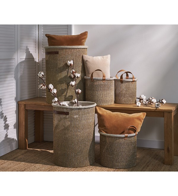Корзина для хранения sustainable collection, D42х55 см, бежевая