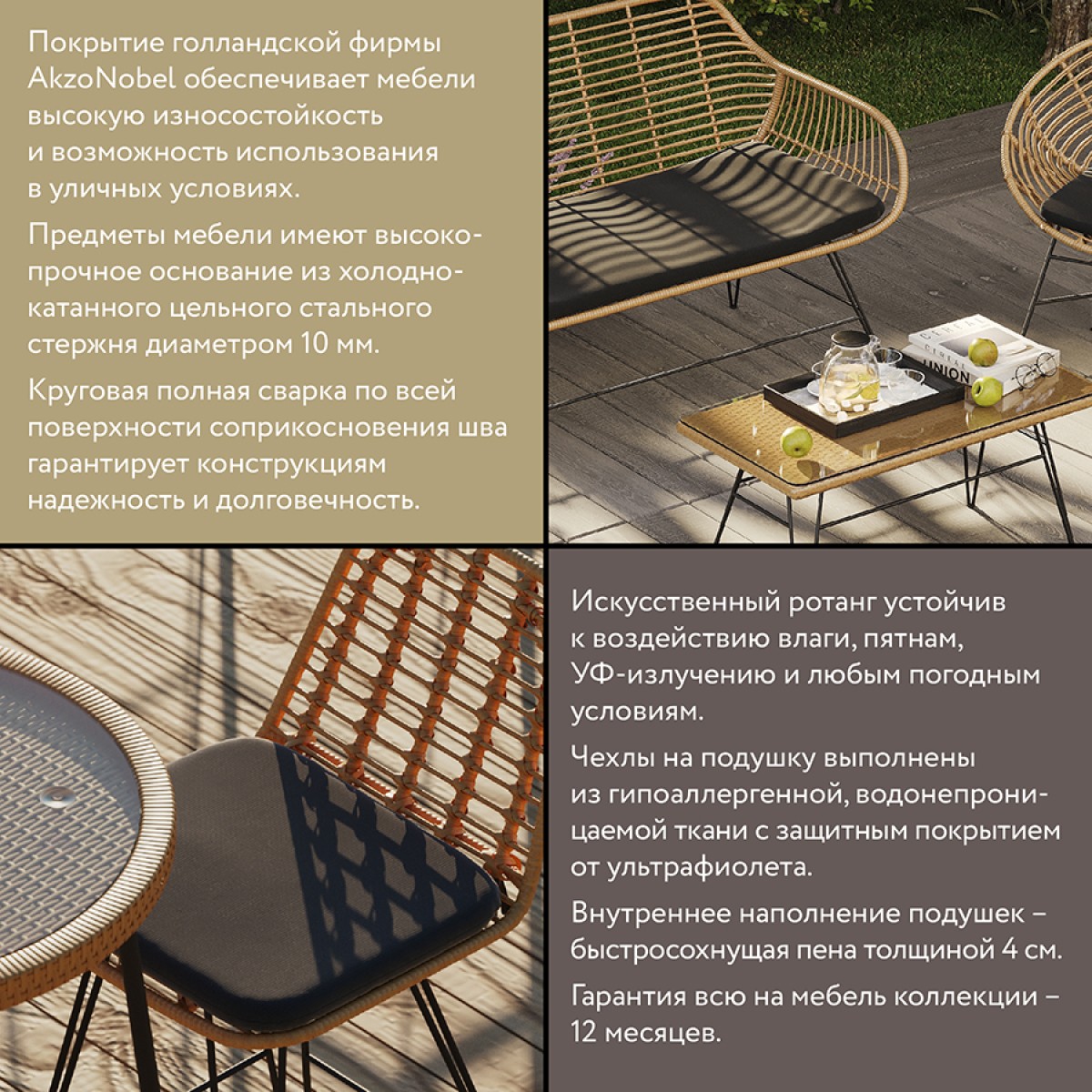 Столик барный vetle, D60 см