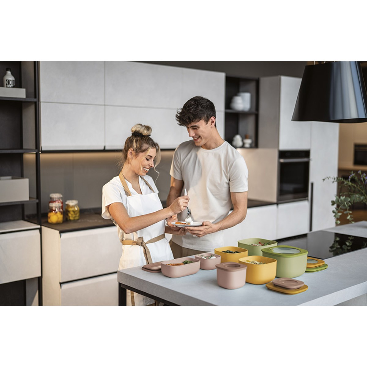 Контейнер для хранения store&more, 900 мл, розовый