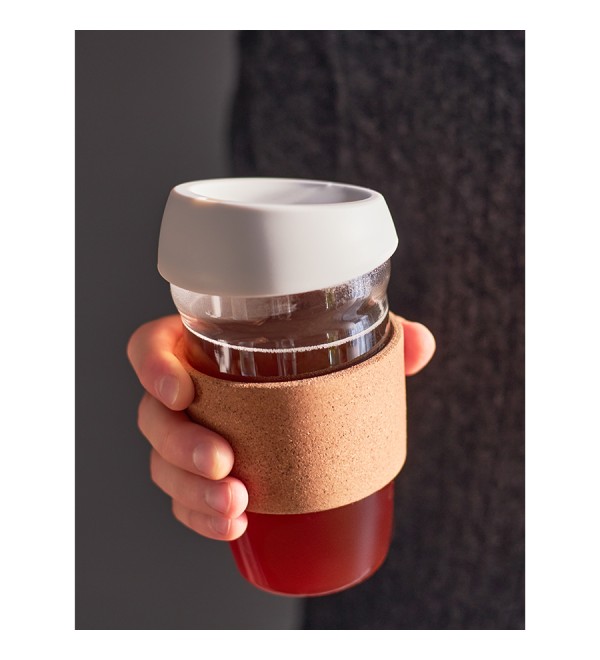 Кружка cozy cup, 450 мл, светло-серая