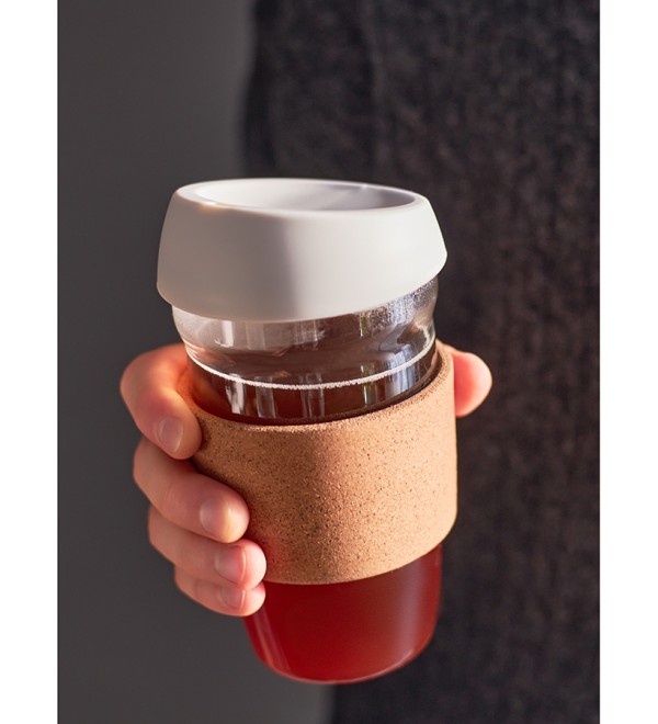 Кружка cozy cup, 450 мл, светло-серая