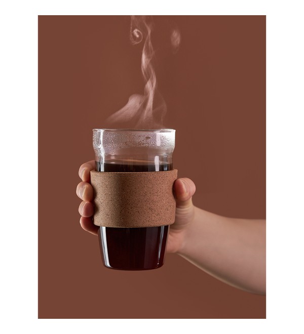 Кружка cozy cup, 450 мл, светло-серая