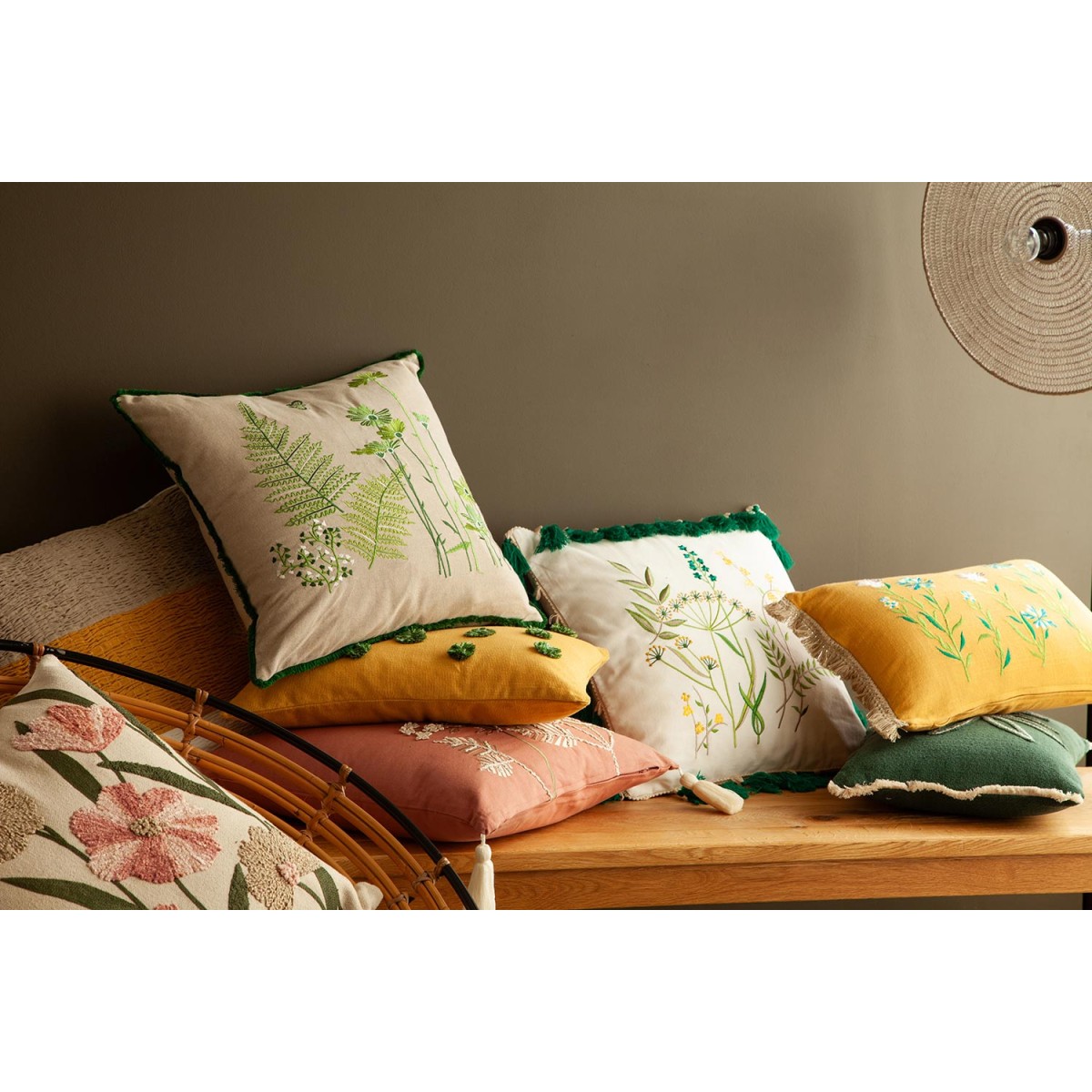 Подушка декоративная meadow bloom из коллекции ethnic, 45х45 см