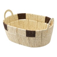 Корзина плетеная овальная bodhran chocolate из коллекции ethnic, размер l