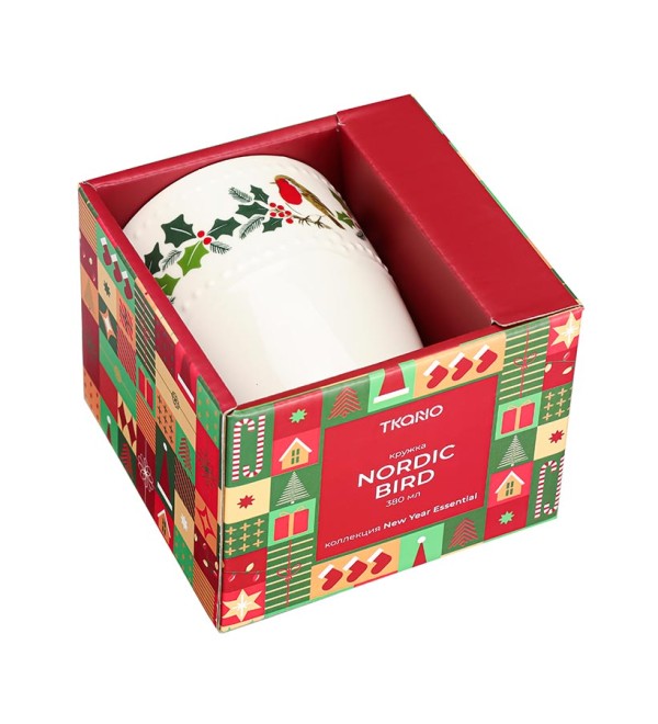 Кружка nordic bird из коллекции new year essential, 360 мл