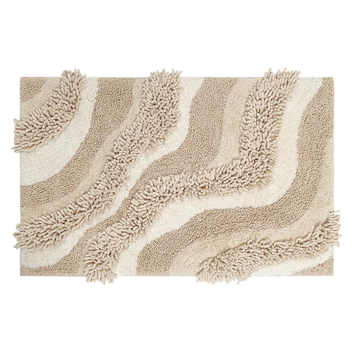 Коврик для ванной sands бежевого цвета из коллекции ethnic, 50x80 см