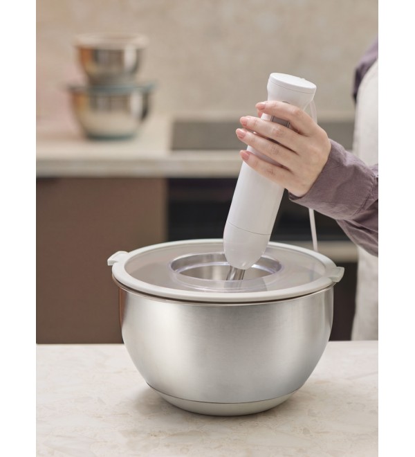Миска стальная balance с крышкой и терками, 5 л