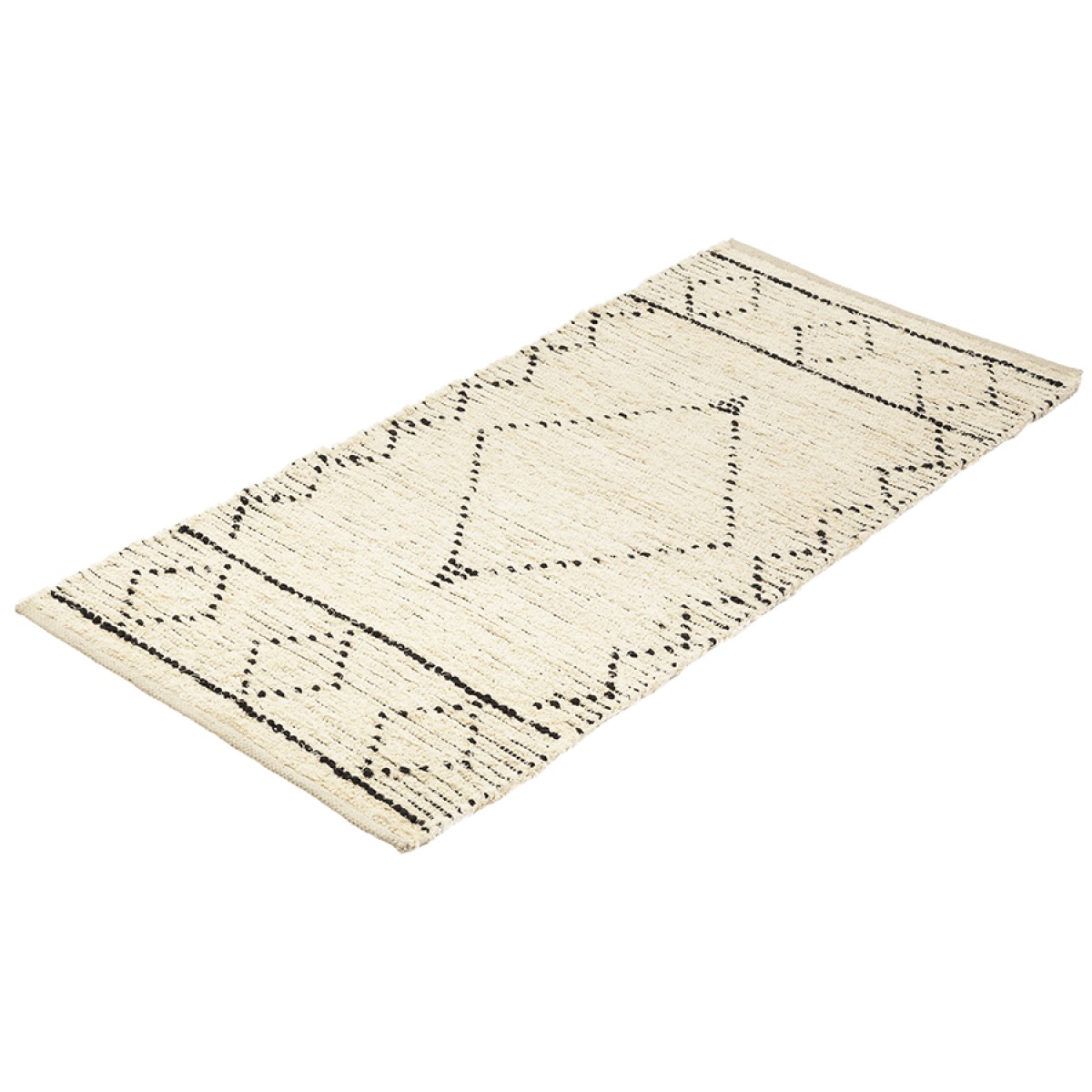 Ковер из переработанного хлопка dispur из коллекции ethnic, 70x160см