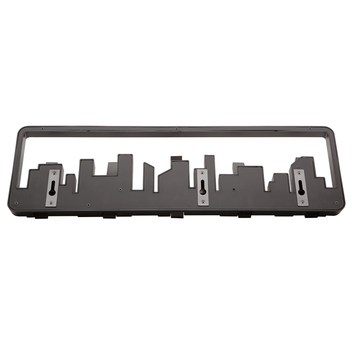 Вешалка настенная skyline, 50 см, черная, 5 крючков