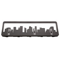 Вешалка настенная skyline, 50 см, черная, 5 крючков