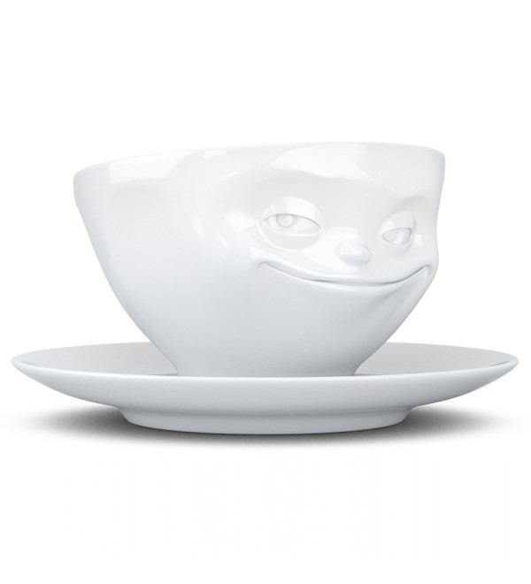 Чайная пара grinning, 200 мл, белая