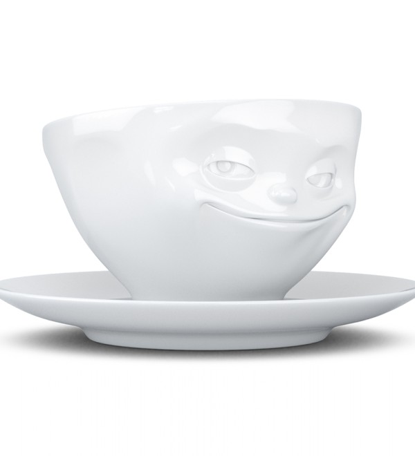 Чайная пара grinning, 200 мл, белая