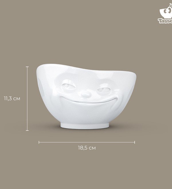 Чаша grinning, 1 л, белая