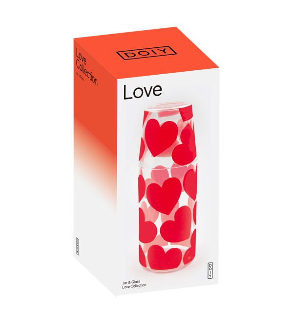 Набор из кувшина и стакана love, 2 шт.