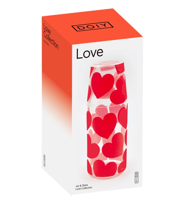 Набор из кувшина и стакана love, 2 шт.
