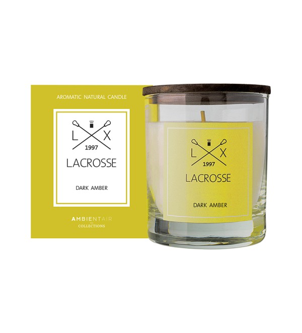 Свеча ароматическая lacrosse, dark amber, 40 ч