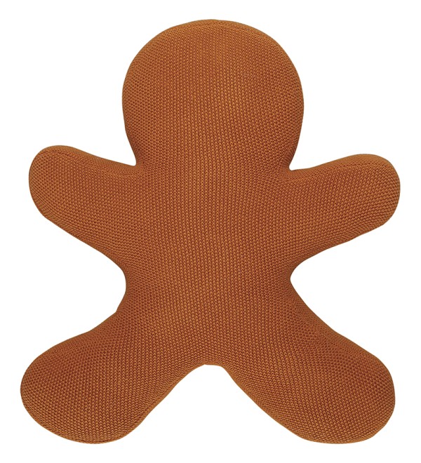 Подушка вязаная classy gingerbread из коллекции new year essential, 38х44 см