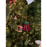 Набор ёлочных украшений classic christmas charm из коллекции new year essential, 4 шт.