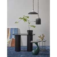 Светильник подвесной sustainable collection, D22х39 см, черный/белый