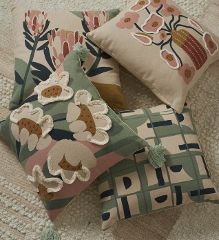 Подушка декоративная forest flower из коллекции ethnic, 45х45 см