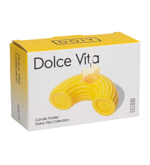 Подсвечник dolce vita, 5,5х10,5х3,7 см, желтый