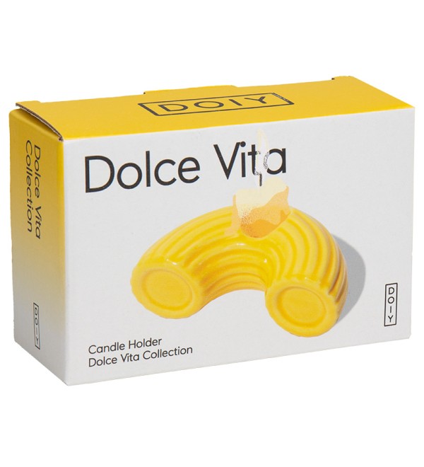 Подсвечник dolce vita, 5,5х10,5х3,7 см, желтый