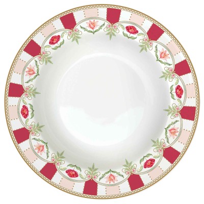 Тарелка глубокая flowery, 21,5 см