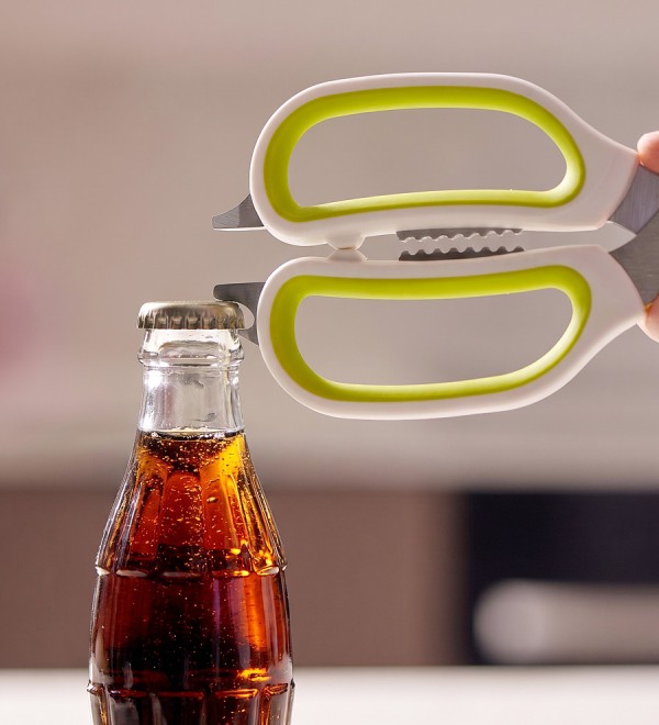 Ножницы кухонные универсальные ergonomy, с магнитным чехлом