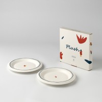 Набор тарелок plush, little petals, D21 см, 2 шт.