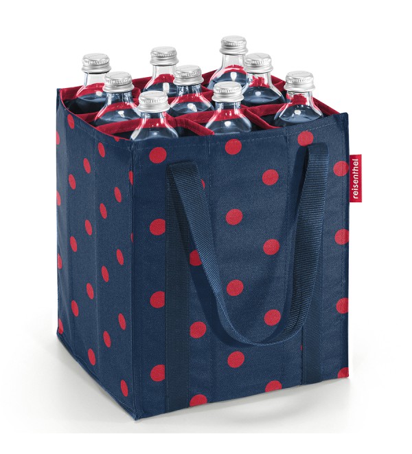 Сумка-органайзер для бутылок bottlebag mixed dots red