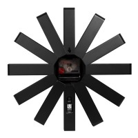 Часы настенные ribbon, D30,5 см, черныe