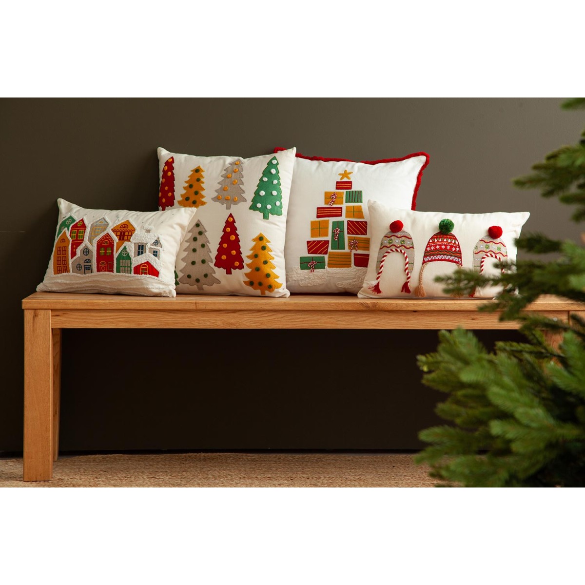Чехол на подушку cozy knits из коллекции new year essential, 30х45 см