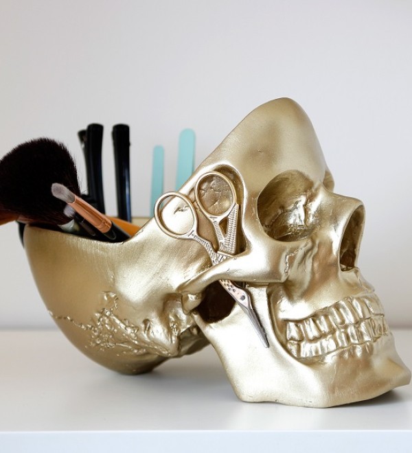 Органайзер для мелочей skull, золотой