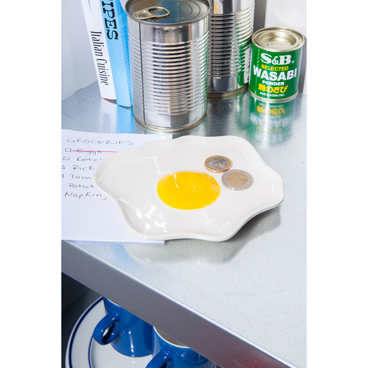 Поднос декоративный fast food, egg, 14,5x14 см