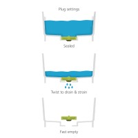 Контейнер для мытья посуды wash&drain™, синий
