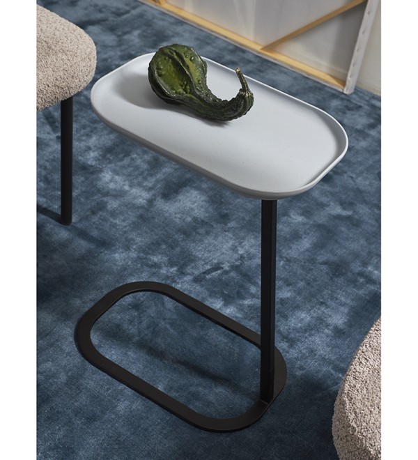 Столик приставной sustainable collection, 40,6х28 см, серый/черный